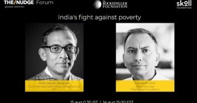 द/नज फोरम में गरीबी के खिलाफ भारत की लड़ाई पर प्रोफेसर अभिजीत बनर्जी द्वारा उद्घाटन सत्र